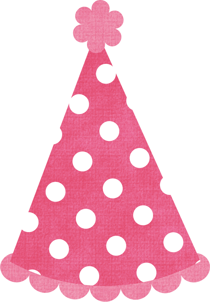 ‿✿⁀ceℓebrate‿✿⁀ Birthday Clips, Art Birthday, Happy - Pink Birthday Hat Png (683x980), Png Download