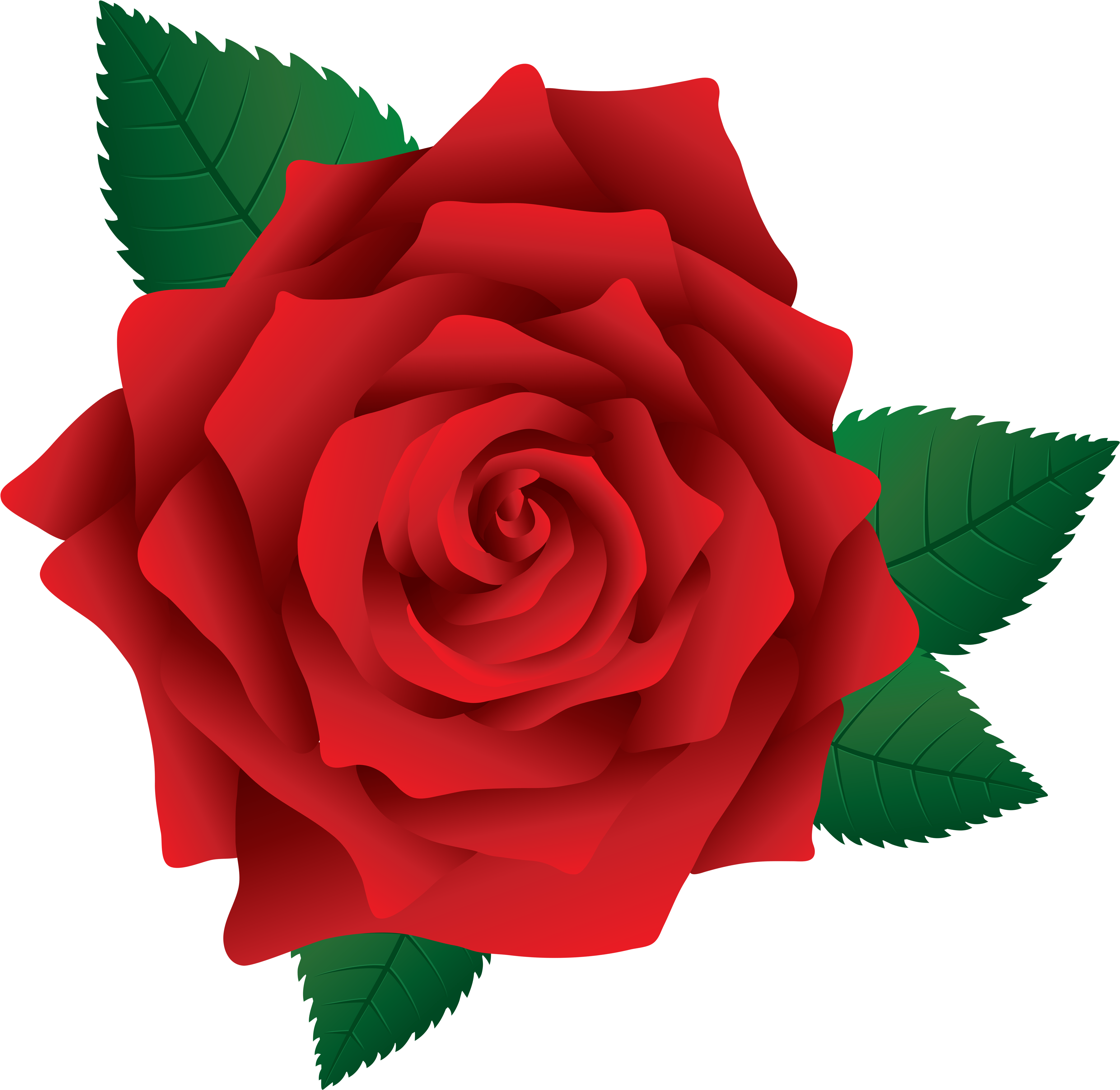 Red Rose Png Image Clipart - Rose Png Clip Art (5953x5854), Png Download