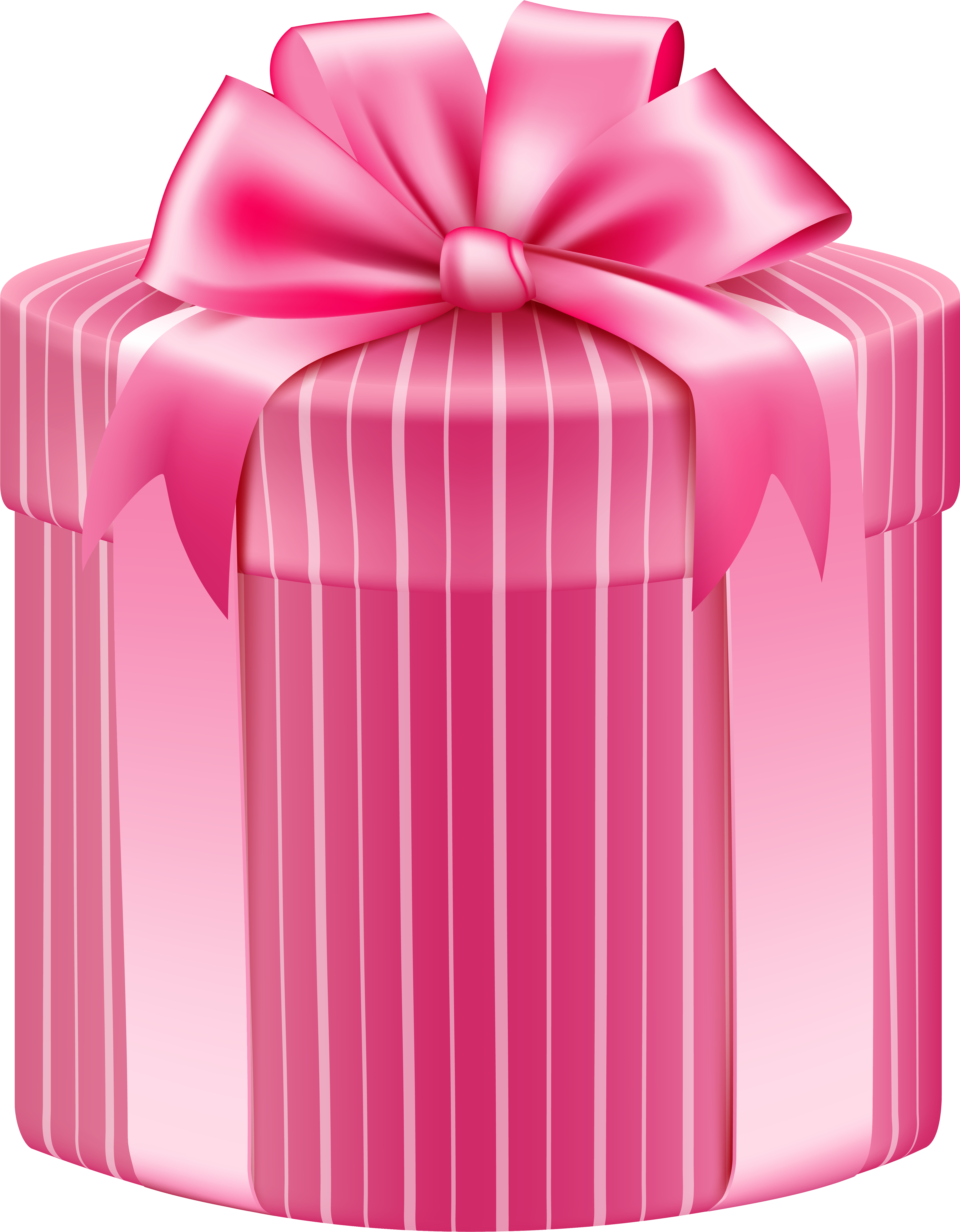 Red And Green Christmas Gift - Pink Gift Box Png (4745x6088), Png Download