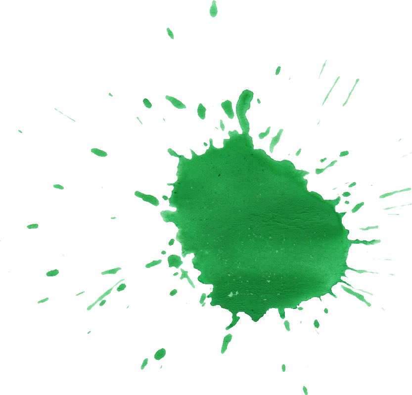 Free Download - Green Ink Splatter Png (833x799), Png Download