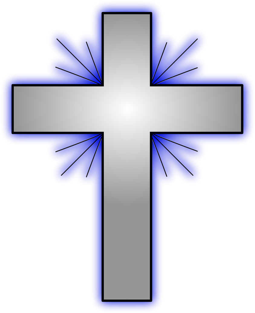 28 Collection Of Glowing Cross Clipart - Cross Clipart (692x800), Png Download