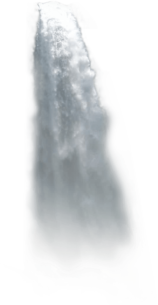 Download - Waterfall Png (542x1045), Png Download