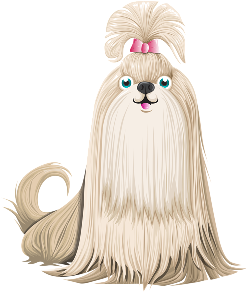 Cute Cartoon Dog Png Clipart Image - Cute Dog Cartoon Png (506x600), Png Download