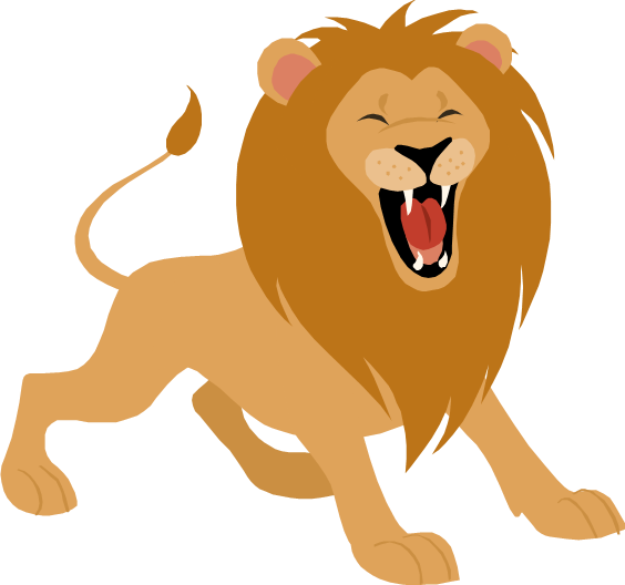 Lion - Transparent Lion Roar Clipart (561x525), Png Download