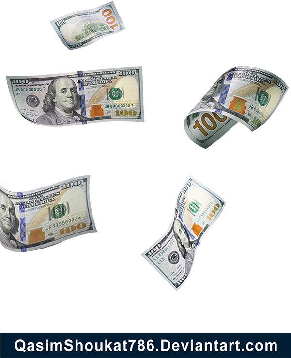 Free Falling Money Png (600x850), Png Download