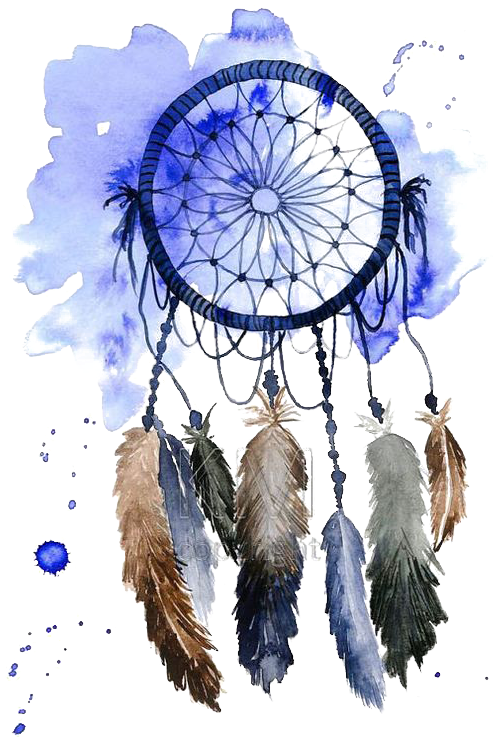 Painting Drawing Transprent Png - Dream Catcher Watercolor Painting (564x752), Png Download