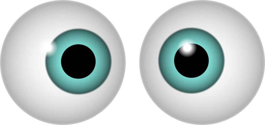 Transparent Eyeball Googly - Bee Eyes Clip Art (830x394), Png Download
