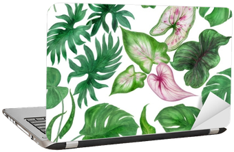 Watercolor Painting Seamless Pattern With Tropical - Watercolor Painting (400x400), Png Download
