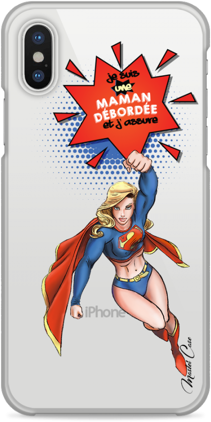 Coque Iphone X Super Maman Débordée- Watercolor Design - Iphone 5s (1230x900), Png Download