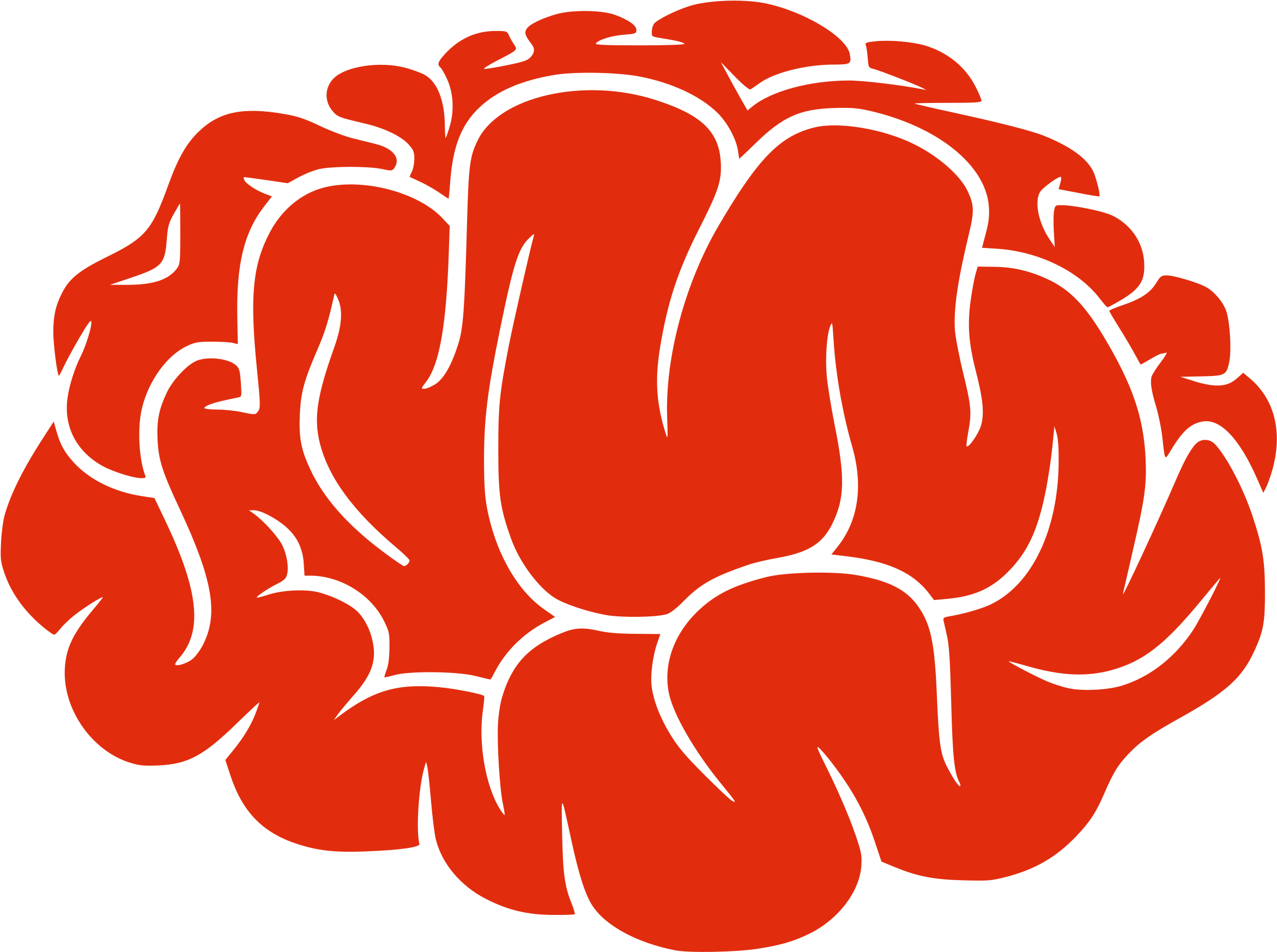 Cartoon Brain Png Image Free Download - Transparent Background Brain Clipart (1024x1024), Png Download