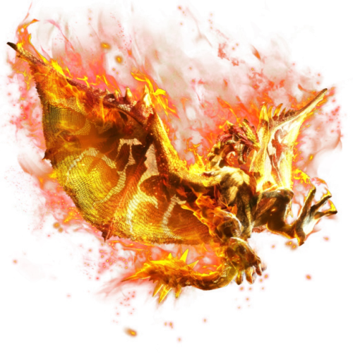 2 - Flaming Rathalos (500x500), Png Download