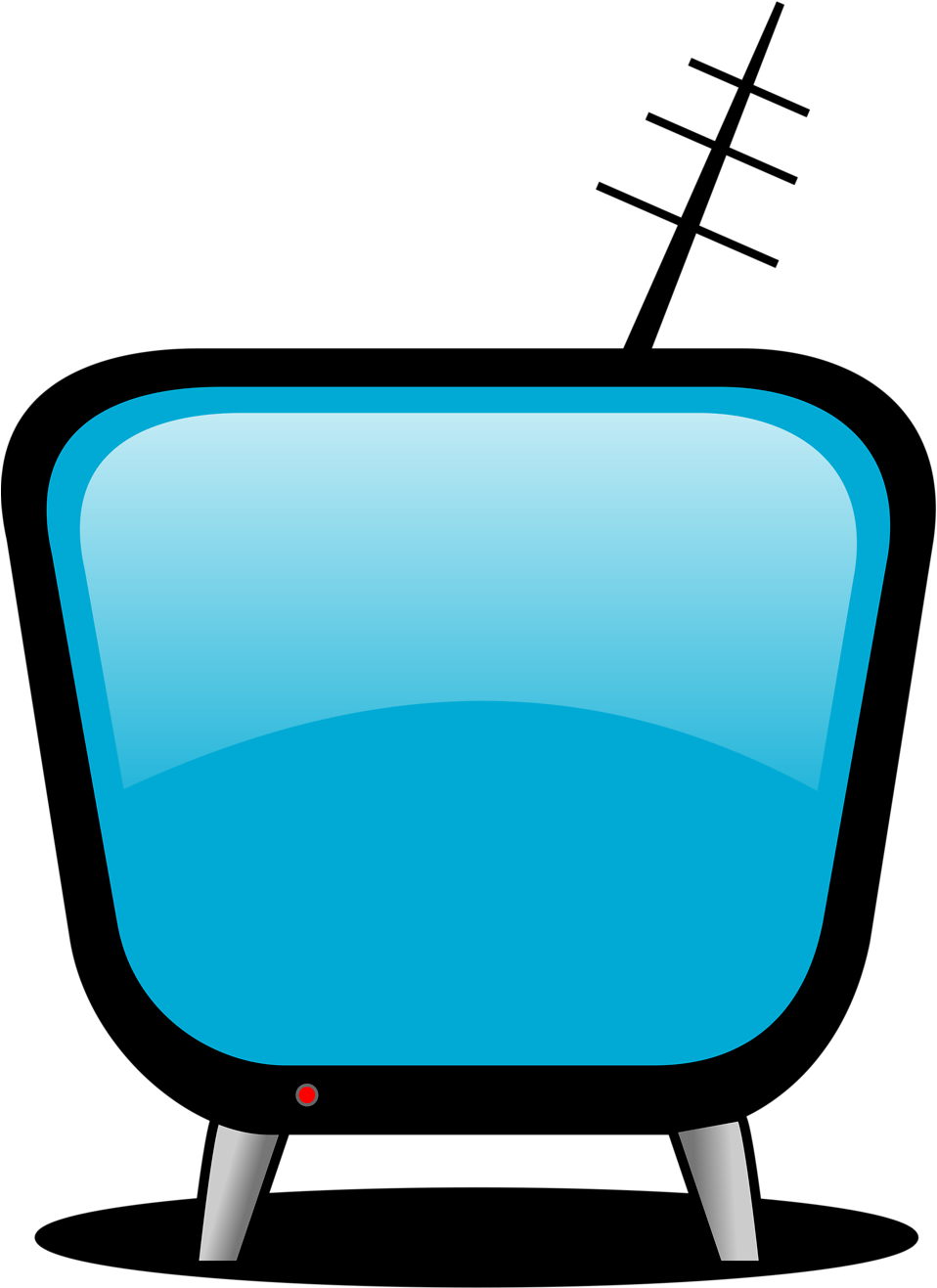 Free Icons Png - Tv Clip Art (432x594), Png Download
