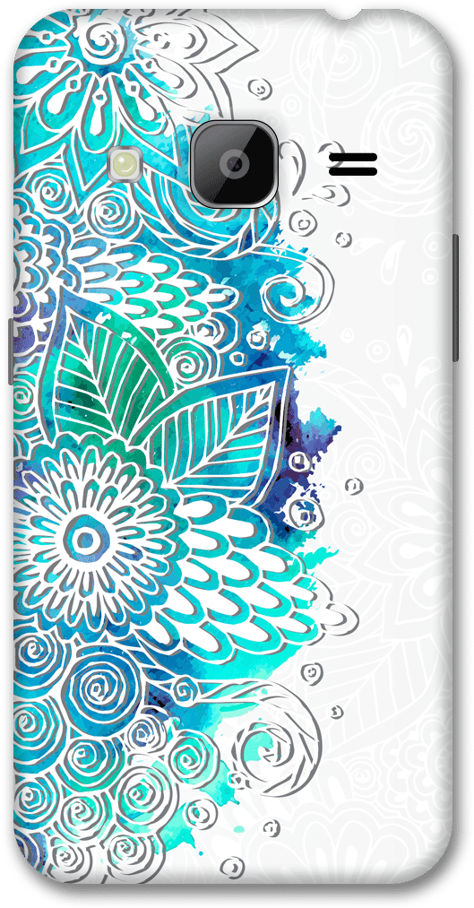 Blue Watercolor Flowers White Background - Still Poster Print By Kimberly Allen (600x1050), Png Download