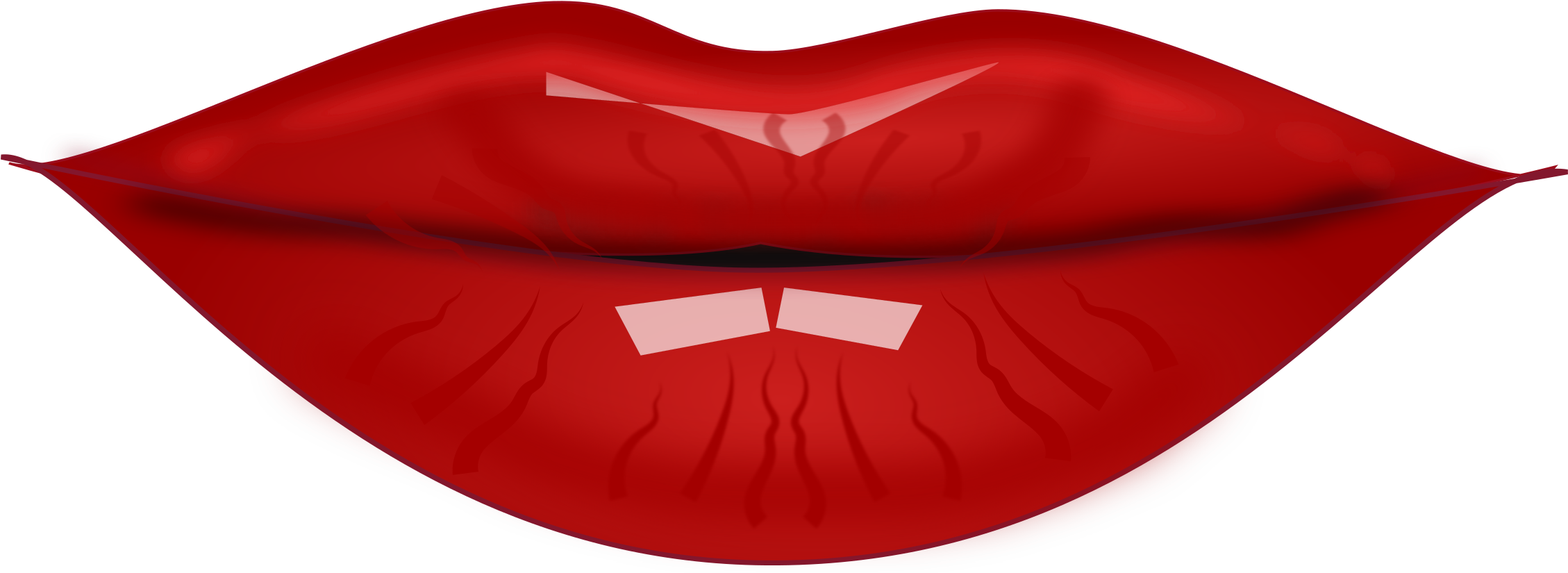 Lips Png Picture - Lips Clip Art (2261x818), Png Download