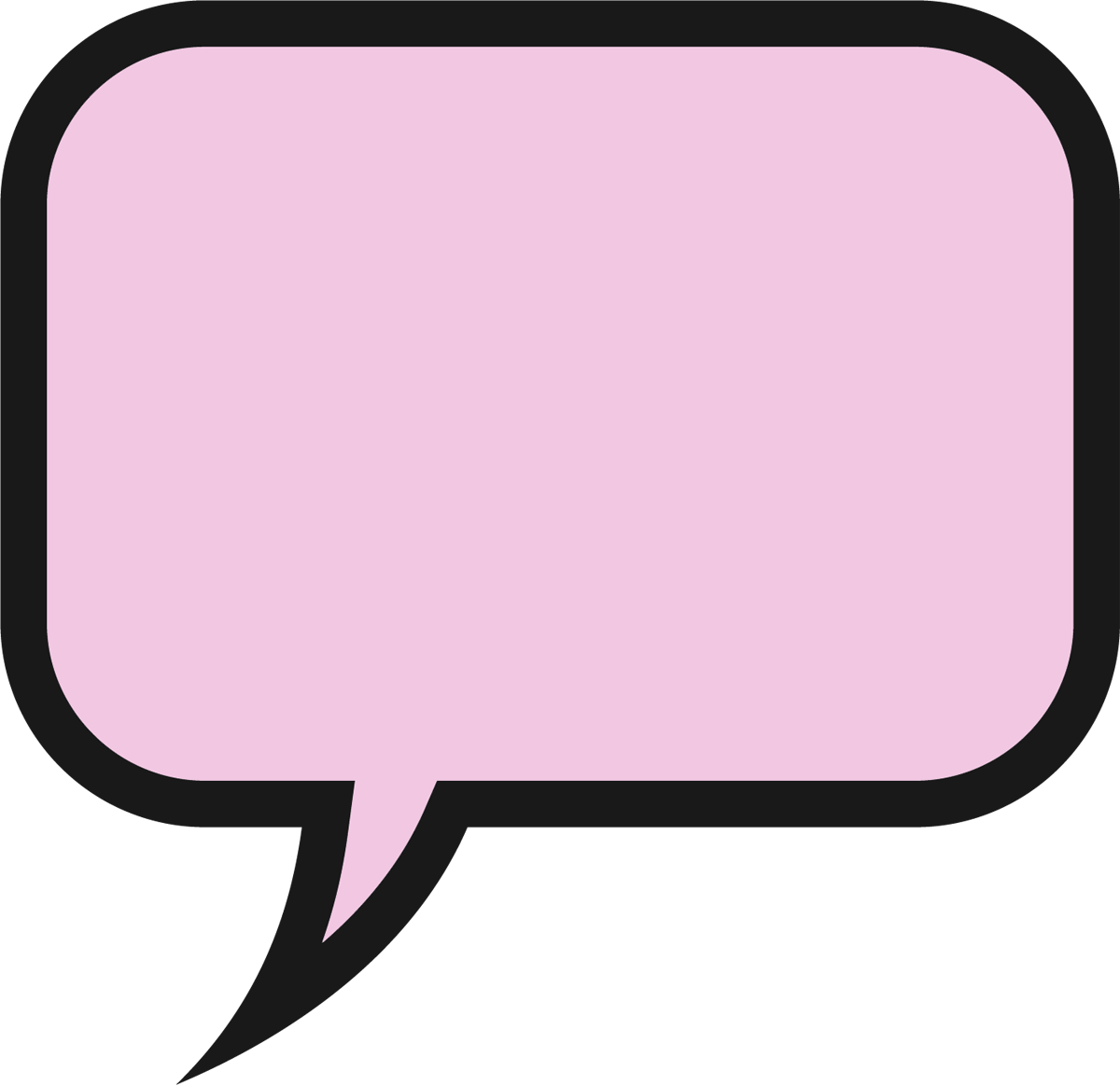 Blank Speech Bubble Clipart Clipartix - Pink Speech Bubble Transparent (1200x1163), Png Download