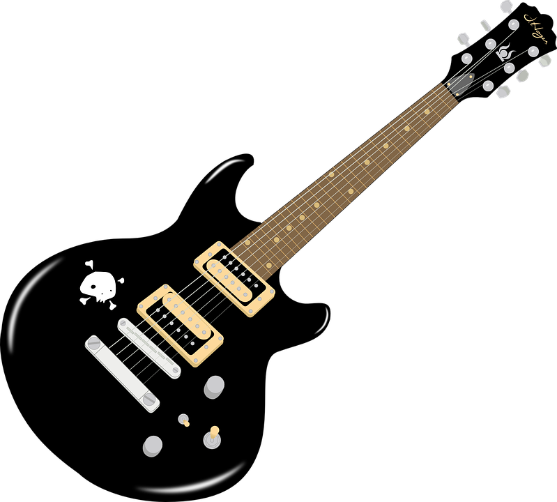 Rock Guitar Clip Art (799x720), Png Download