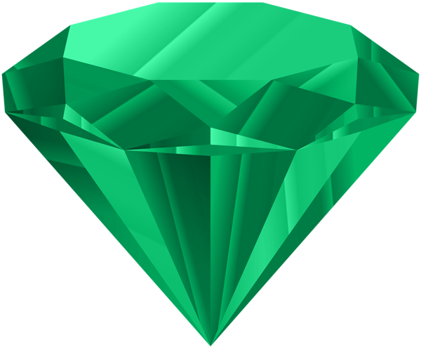 Green Diamond Png Clip Art Image - Emerald Green Diamond (600x494), Png Download