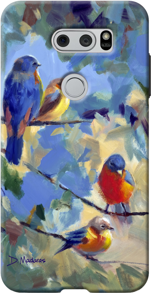 Five Birds Phone Case - Madaras Gallery (500x1000), Png Download