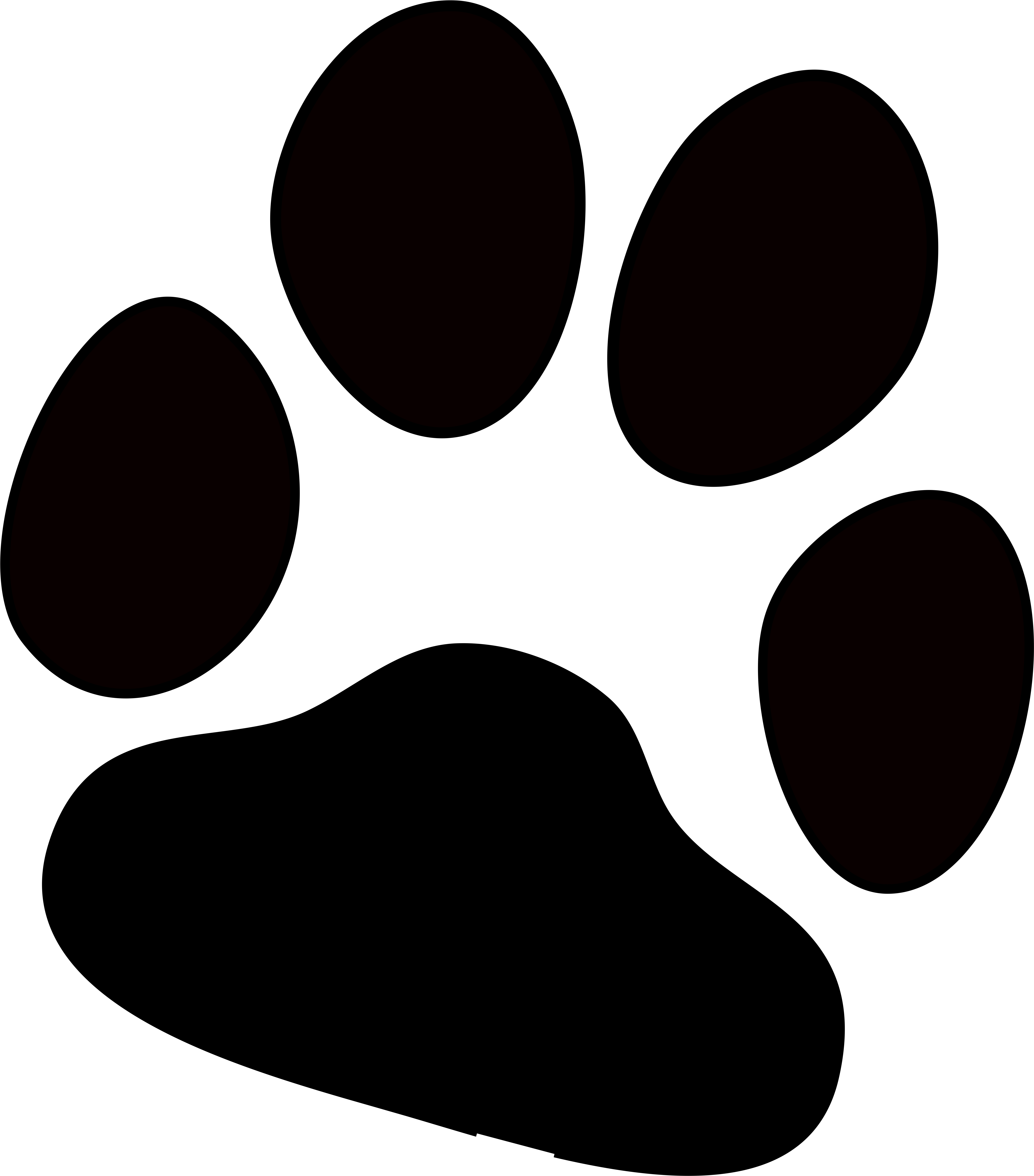 Dog Paw Print Png Stickpng - Dog Paw Print Png (400x400), Png Download