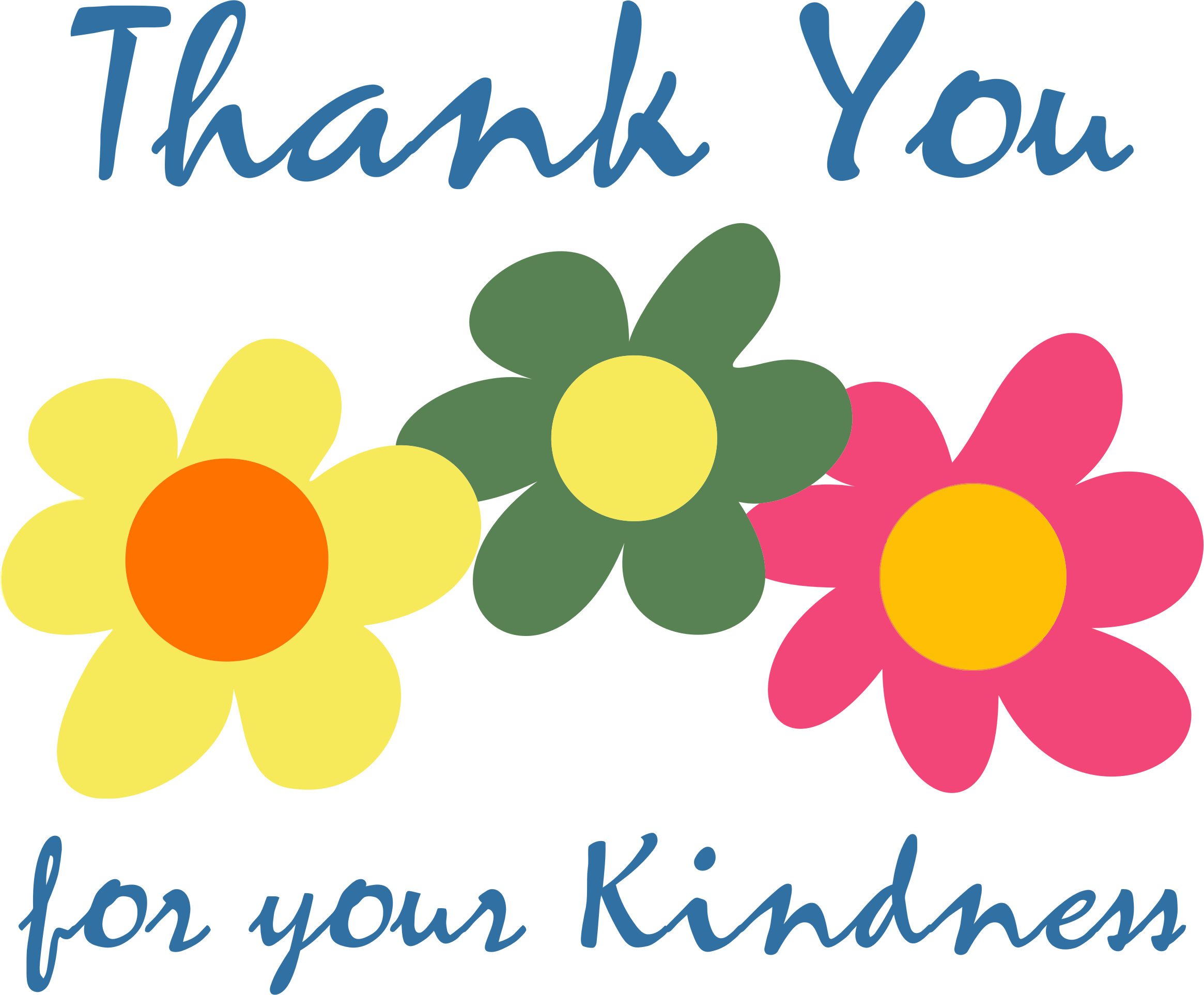 This Free Icons Png Design Of Thank You Daisies (2330x1926), Png Download