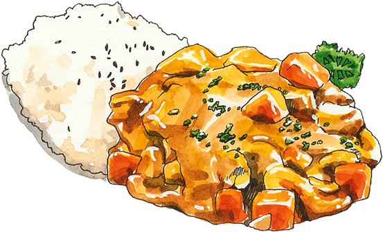 Japanese Food Illustration On Behance - Japanese Illustration Food (600x430), Png Download