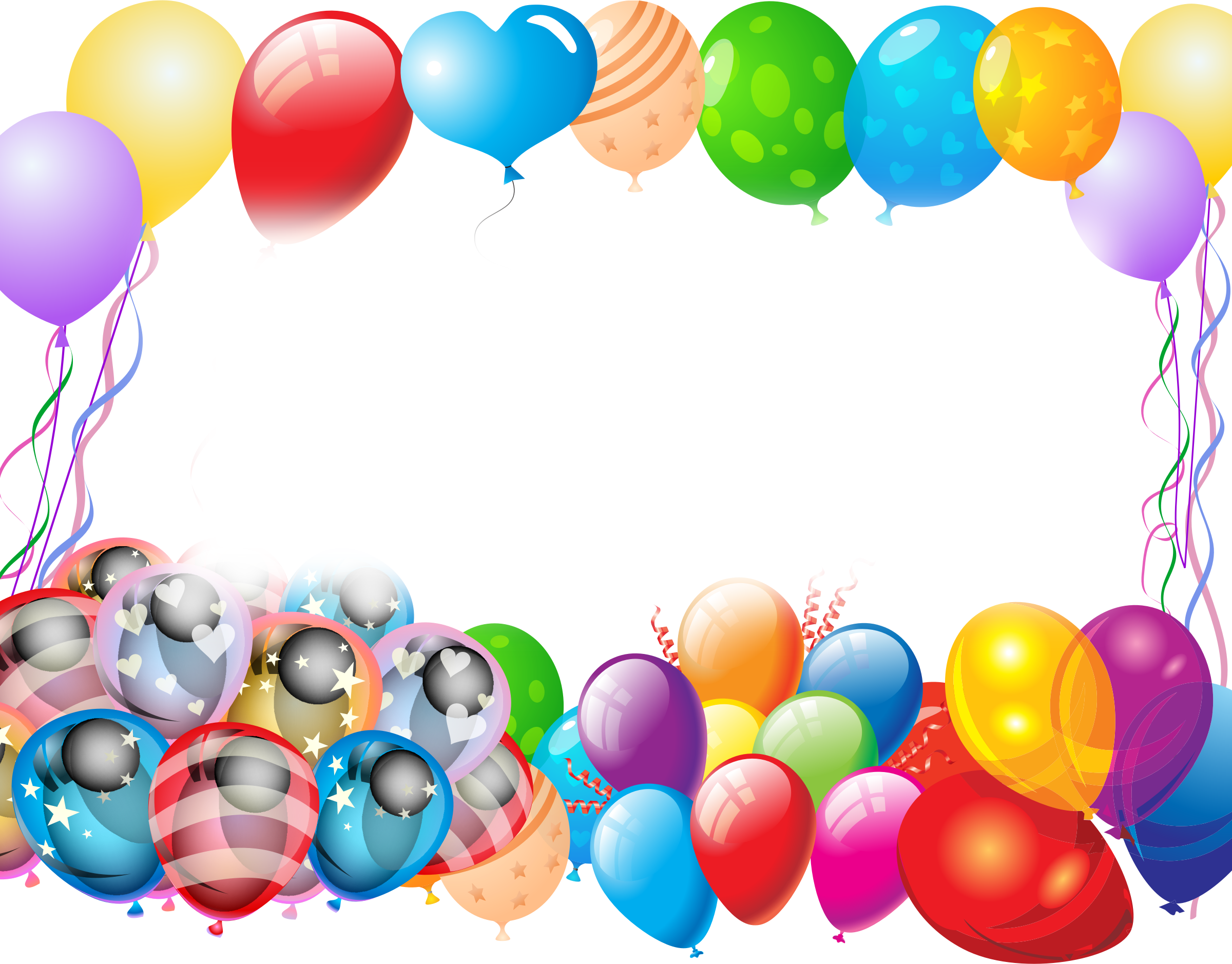 This Free Icons Png Design Of Colorful Party Balloons (2400x1878), Png Download