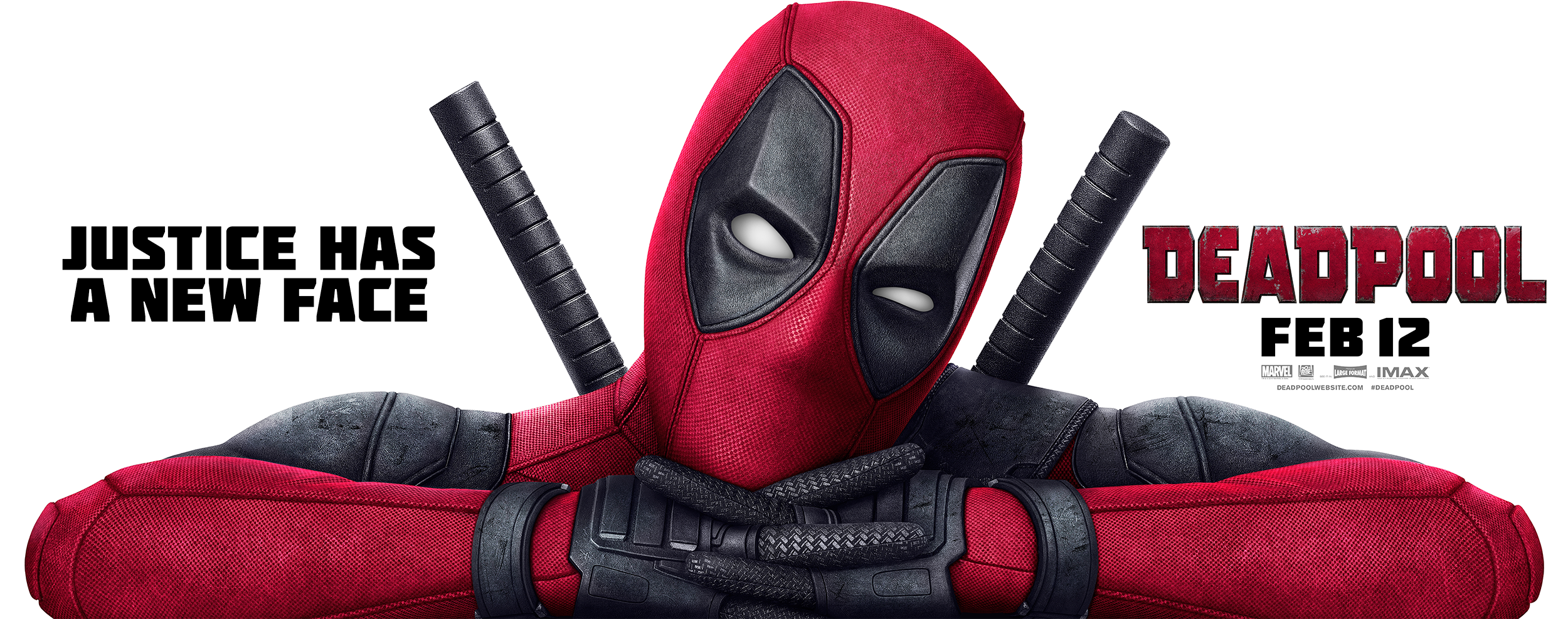 Billboard Design, Finishing & Illustration - Deadpool Superhero Movie Poster 32x24 (2500x987), Png Download