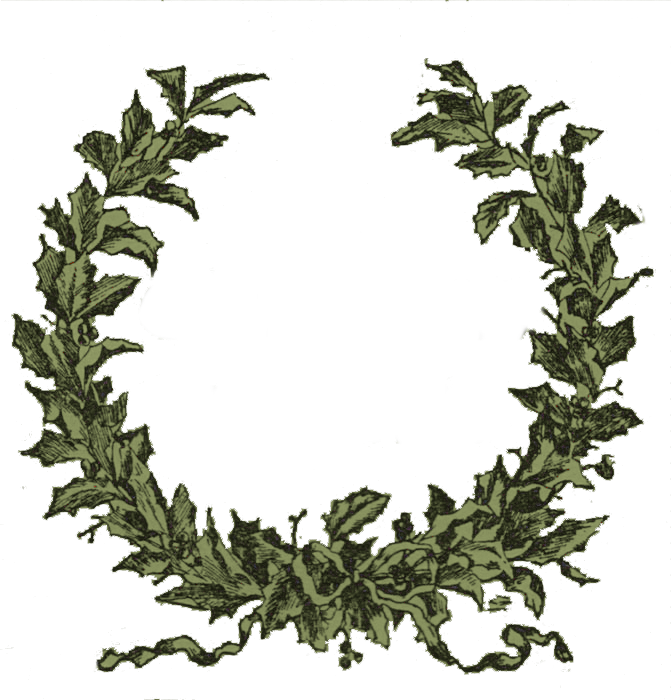 Graphic Freeuse Stock Christmas Watercolor Clipart - Christmas Garland Wreath Clipart (671x700), Png Download