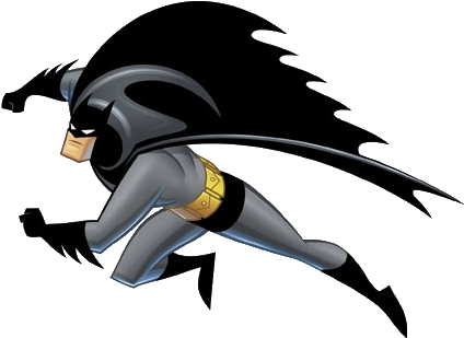 Batman Png Photos - Batman Cartoon In Action (445x324), Png Download