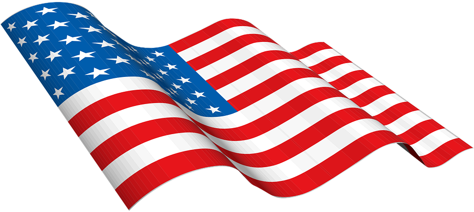 Us Flag Clip Art Vector - Free American Flag Logo (600x265), Png Download