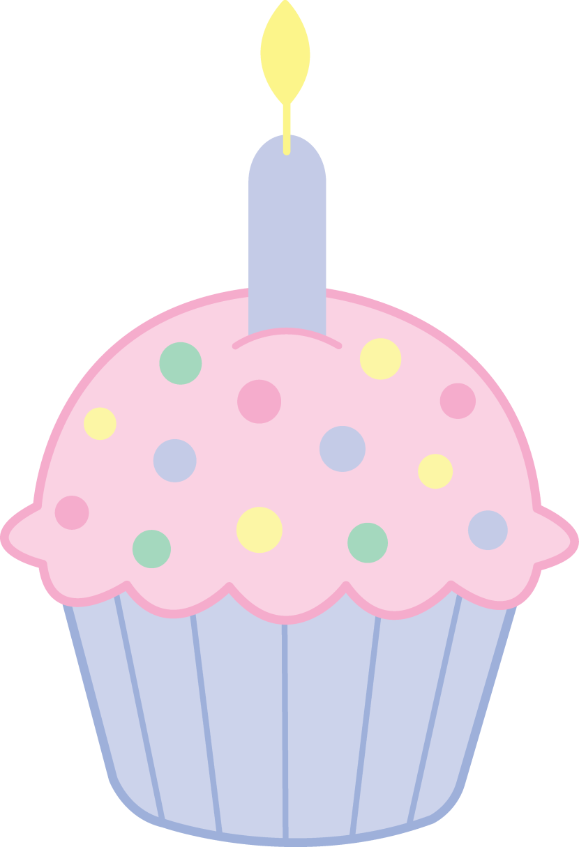 Svg Download Vanilla Cupcake Character Free On Dumielauxepices - Birthday Cupcake Clip Art (376x550), Png Download
