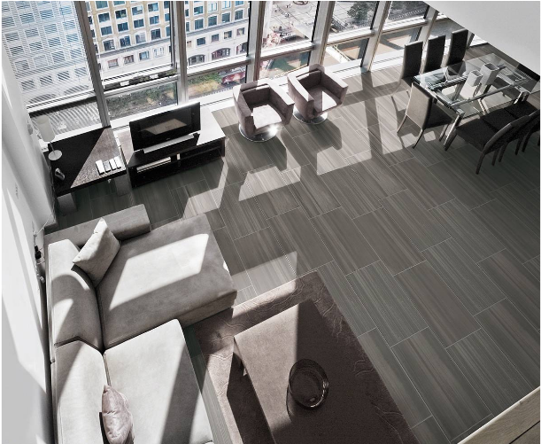 Watercolor Graphite Grey Porcelain Rectangular Matte - Porcelain Watercolor Graphite (769x500), Png Download