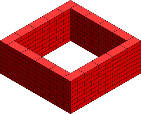 Svg Transparent Download Clipart Brick Wall - Walls Clipart (600x485), Png Download