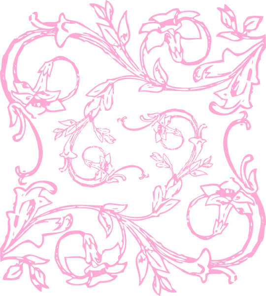 Filigree - Floral Tile Png (540x599), Png Download