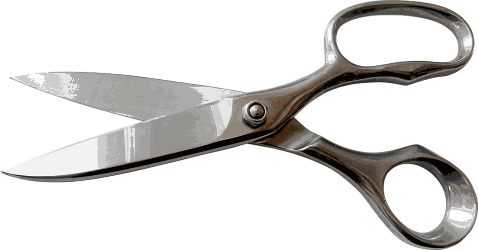 Scissors Cut Hairdresser Hairstylist Hairc - Scissors Png (649x340), Png Download