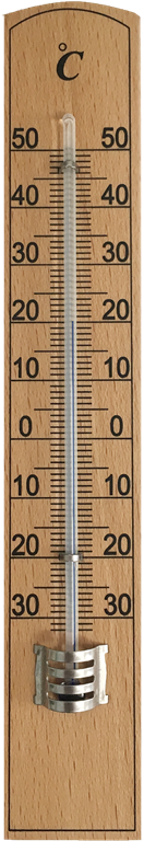 Aqua Systems 20cm Wooden Wall Thermometer - Plywood (800x800), Png Download