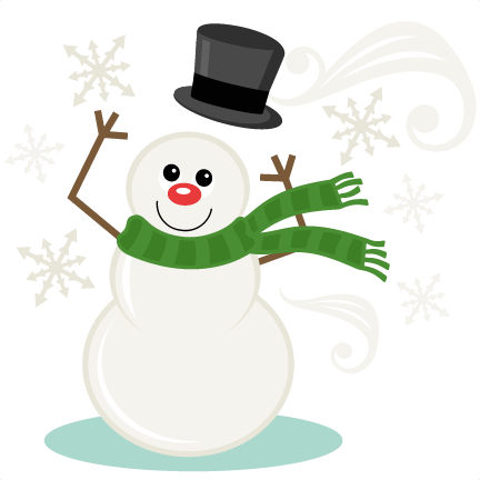 Windy Snowman Svg Scrapbook Title Winter Svg Cut File - Miss Kate Cuttables Cold (432x432), Png Download