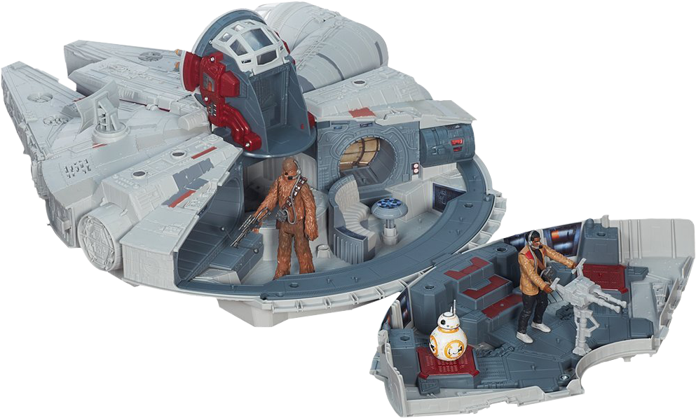 Star - Millennium Falcon Force Awakens Hasbro (1000x626), Png Download