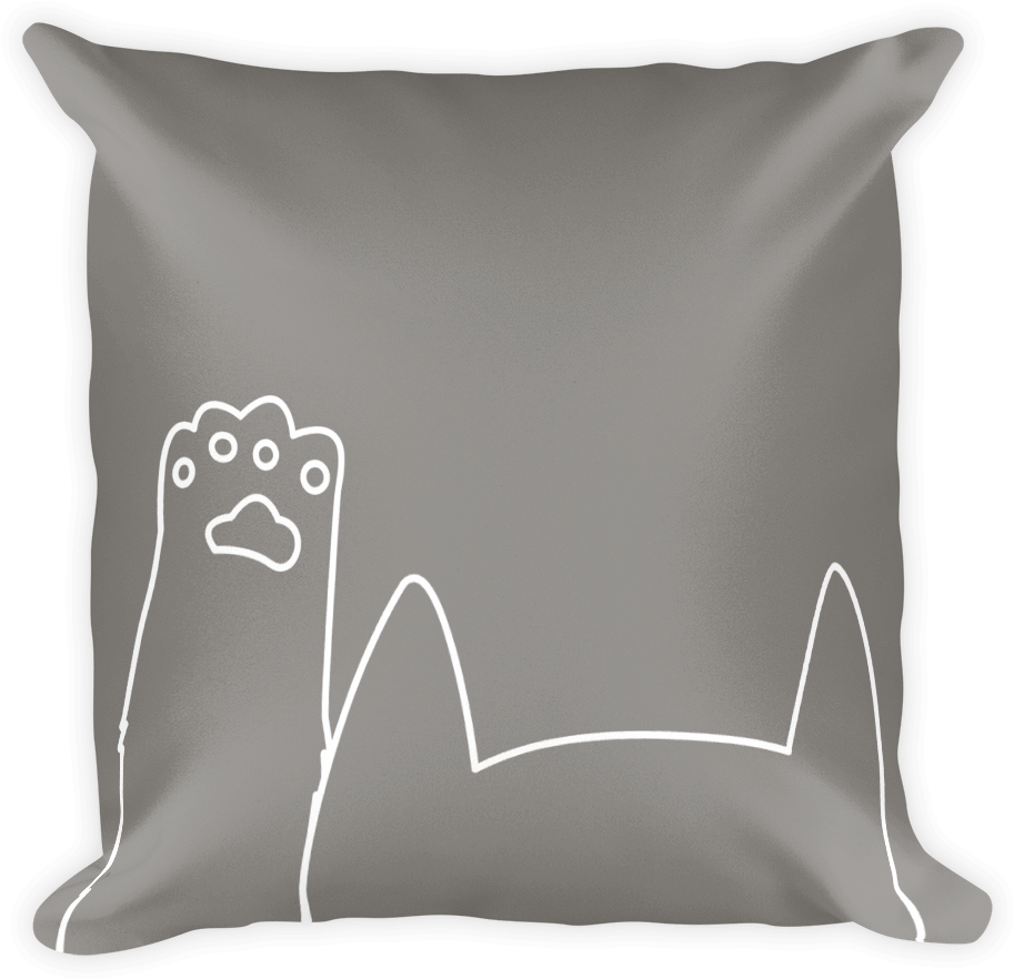White Square Pillow Png - Png Pillows (1000x1000), Png Download