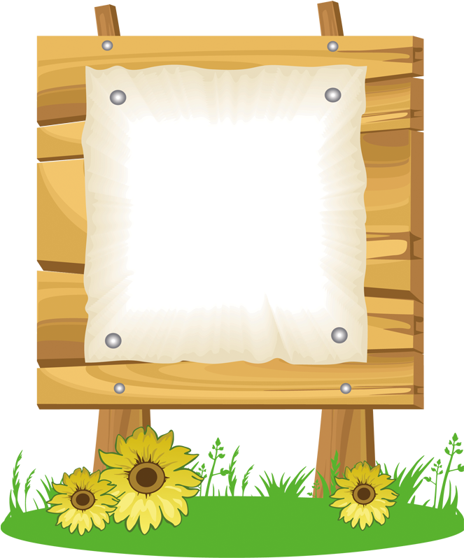 Billboard Transprent Free Download - Marco De Madera Animado (800x800), Png Download
