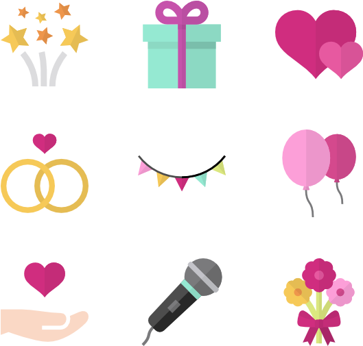 Wedding - Cute Wedding Icon Png (600x564), Png Download