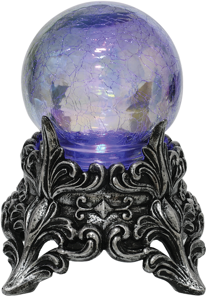 Mystic Oil Slick Crystal Ball - Crystal Ball (498x650), Png Download