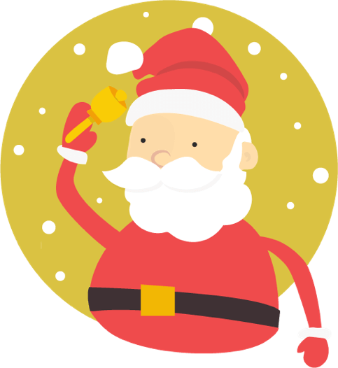 Santa Claus - Christmas Day (483x526), Png Download
