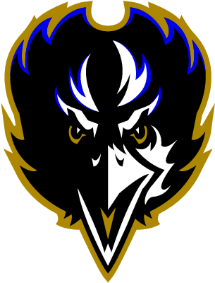 Baltimore Ravens Raven Png - Baltimore Ravens Logo 1996 (319x418), Png Download