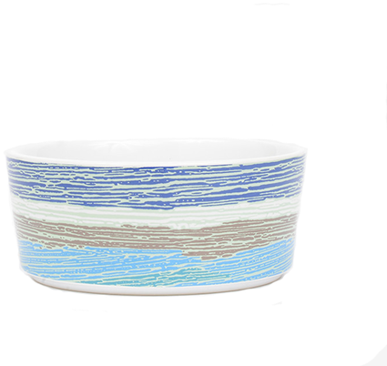 Watercolor Dog Bowl - Porcelain (500x500), Png Download