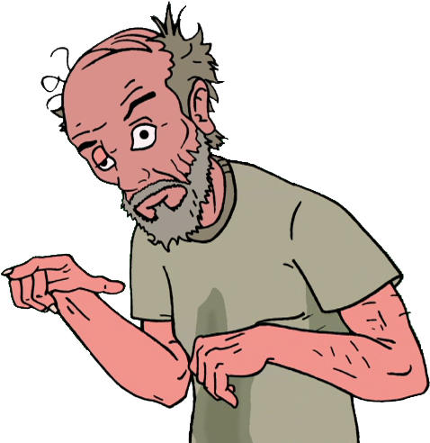 Homeless Guy Aqua Teen (511x496), Png Download