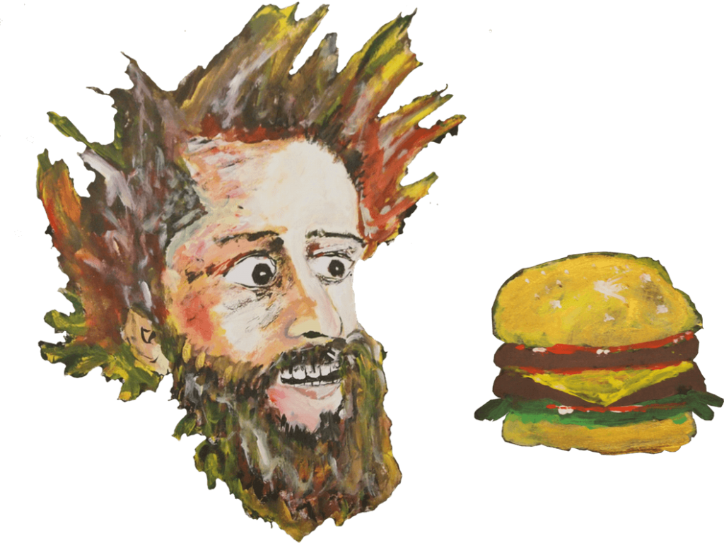 Cheeseburger God - - Artist (1024x768), Png Download