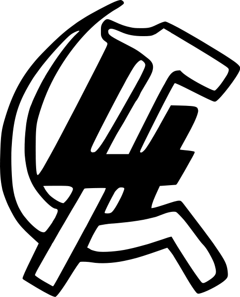 Logo Of The Fourth International - Hammer And Sickle With A 4 (485x600), Png Download