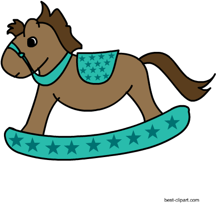 Free Rocking Horse Western Clip Art - Clip Art (450x450), Png Download