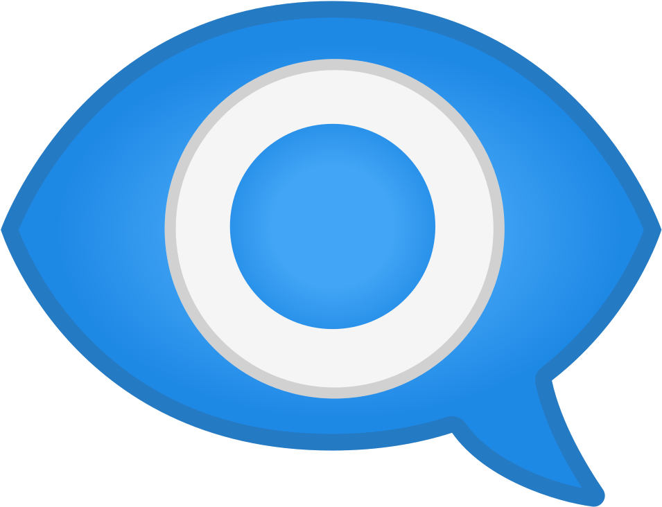 Download Svg Download Png - Eye In Speech Bubble (1024x1024), Png Download